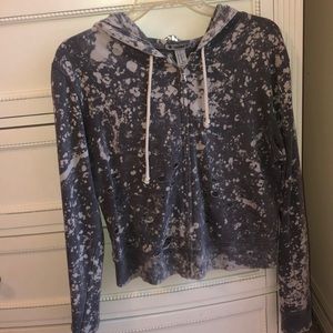 distressed bleach washed forever 21 jacket